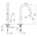 Dornbracht 33870895 Sync Pull Down Kitchen Faucet Chrome 2