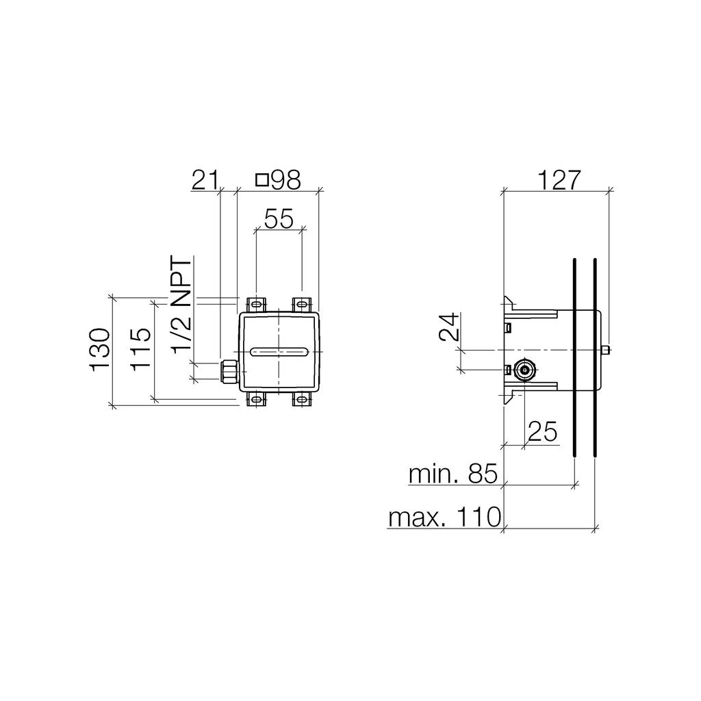 Dornbracht 35205970 Generic Rough Box For Waterpoint 2