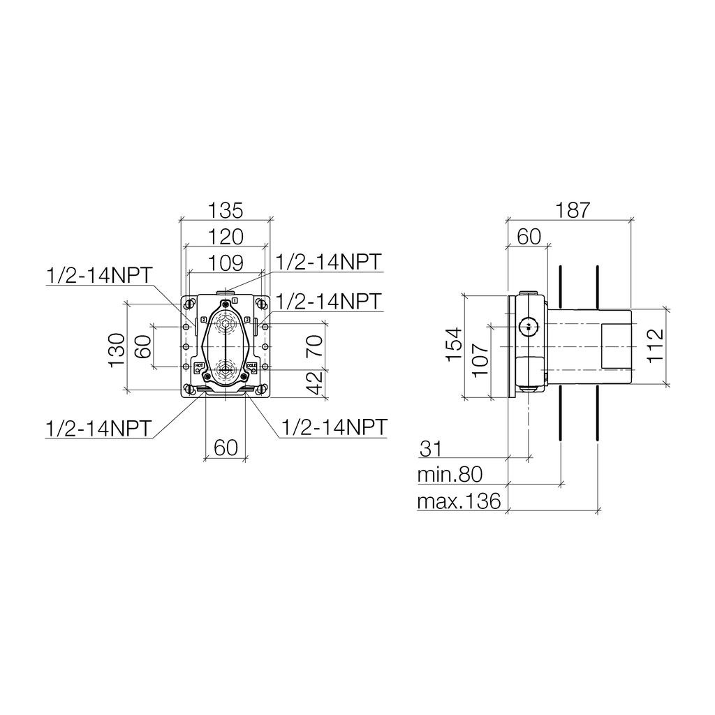 Dornbracht 35426970 Generic Rough For Thermostat 2