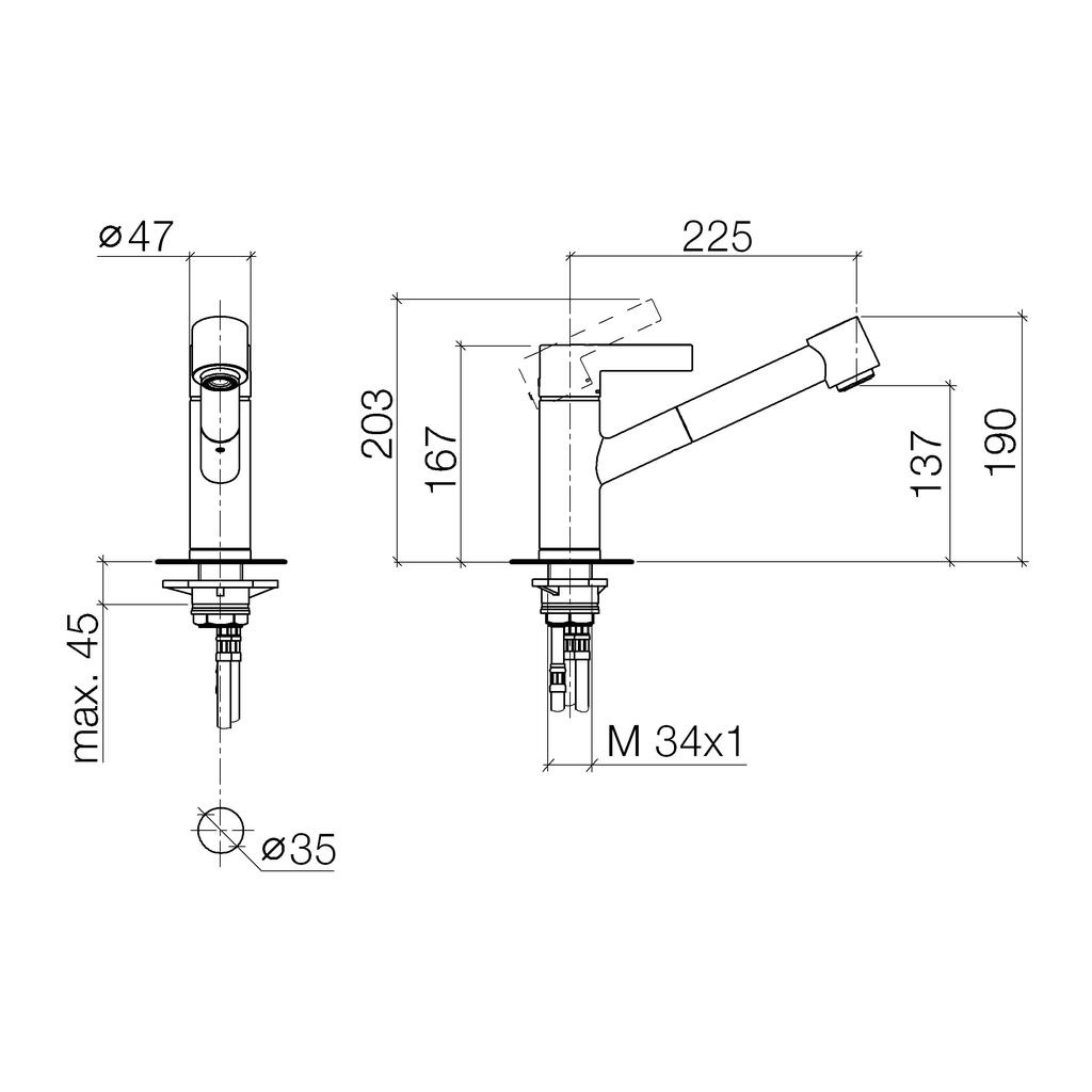 Dornbracht 33870760 Eno Single Lever Mixer Chrome 2