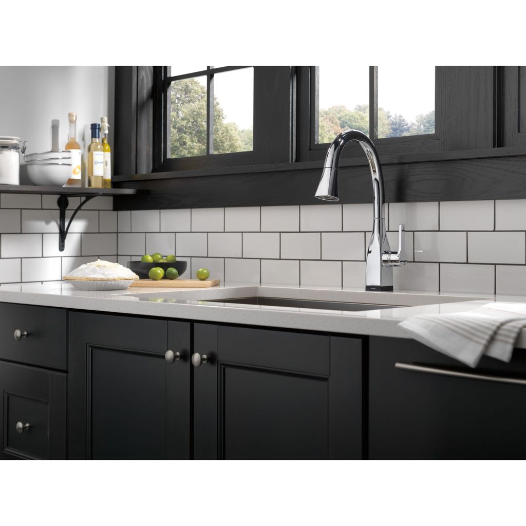 Delta 9183T Mato Single Handle Pull Down Kitchen Faucet With Touch2O Arctic Stainless 3