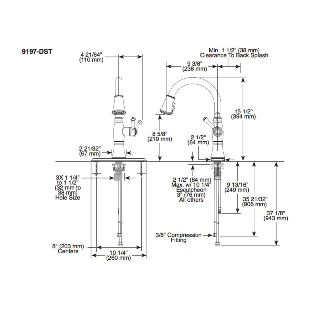 Delta 9997 Cassidy Single Handle Pull Down Bar Prep Faucet Venetian Bronze 2