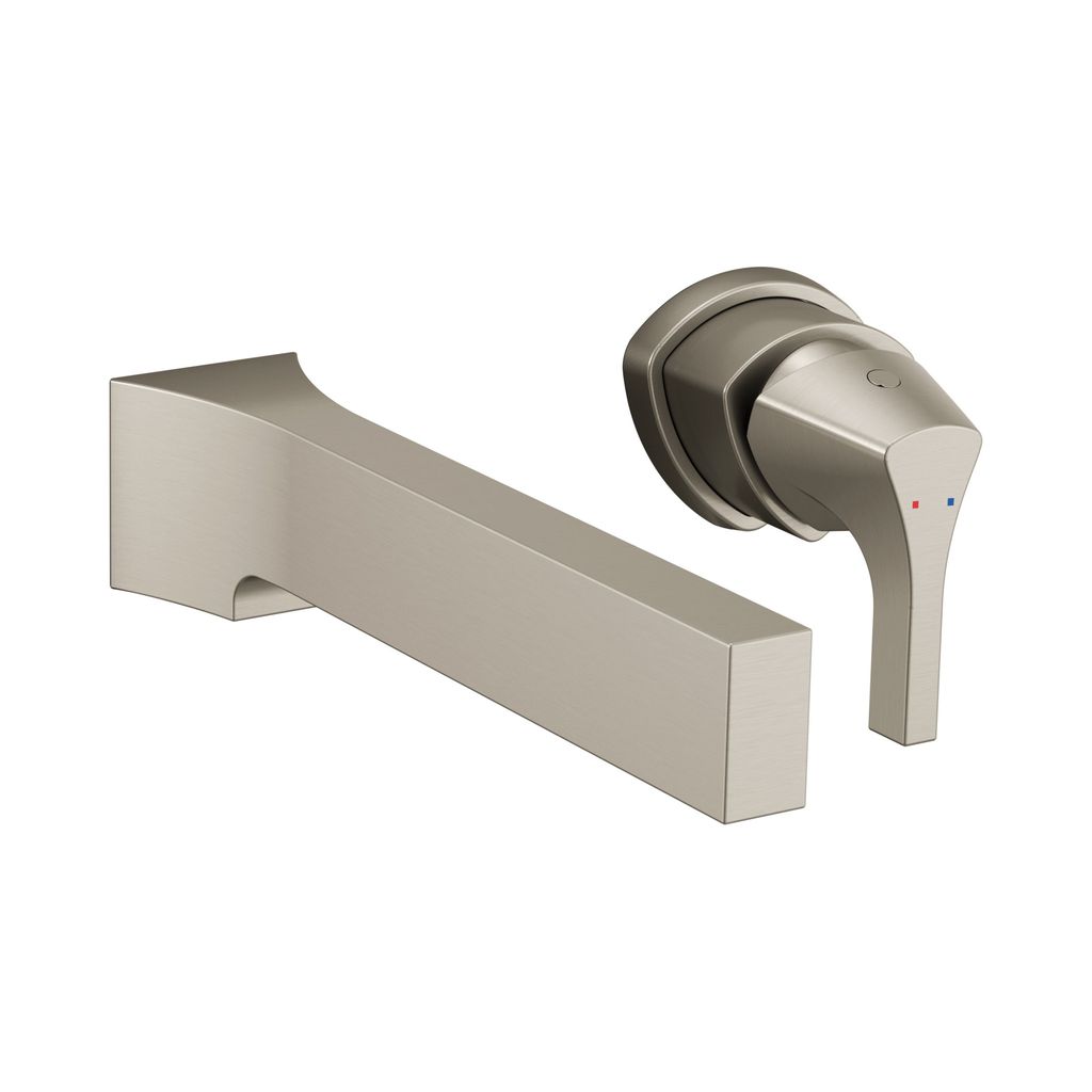 Delta T574LF Zura Single Handle Wall Mount Lavatory Faucet Trim Brilliance Stainless 1