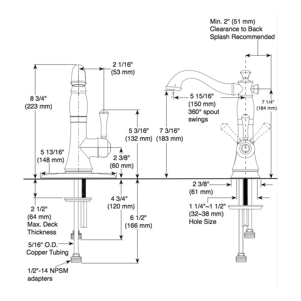 Delta 1997LF Cassidy Single Handle Bar Prep Faucet Chrome 2