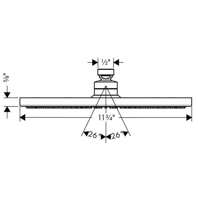 Hansgrohe 27493001 Raindance S 300 AIR 1 Jet Showerhead Chrome 2