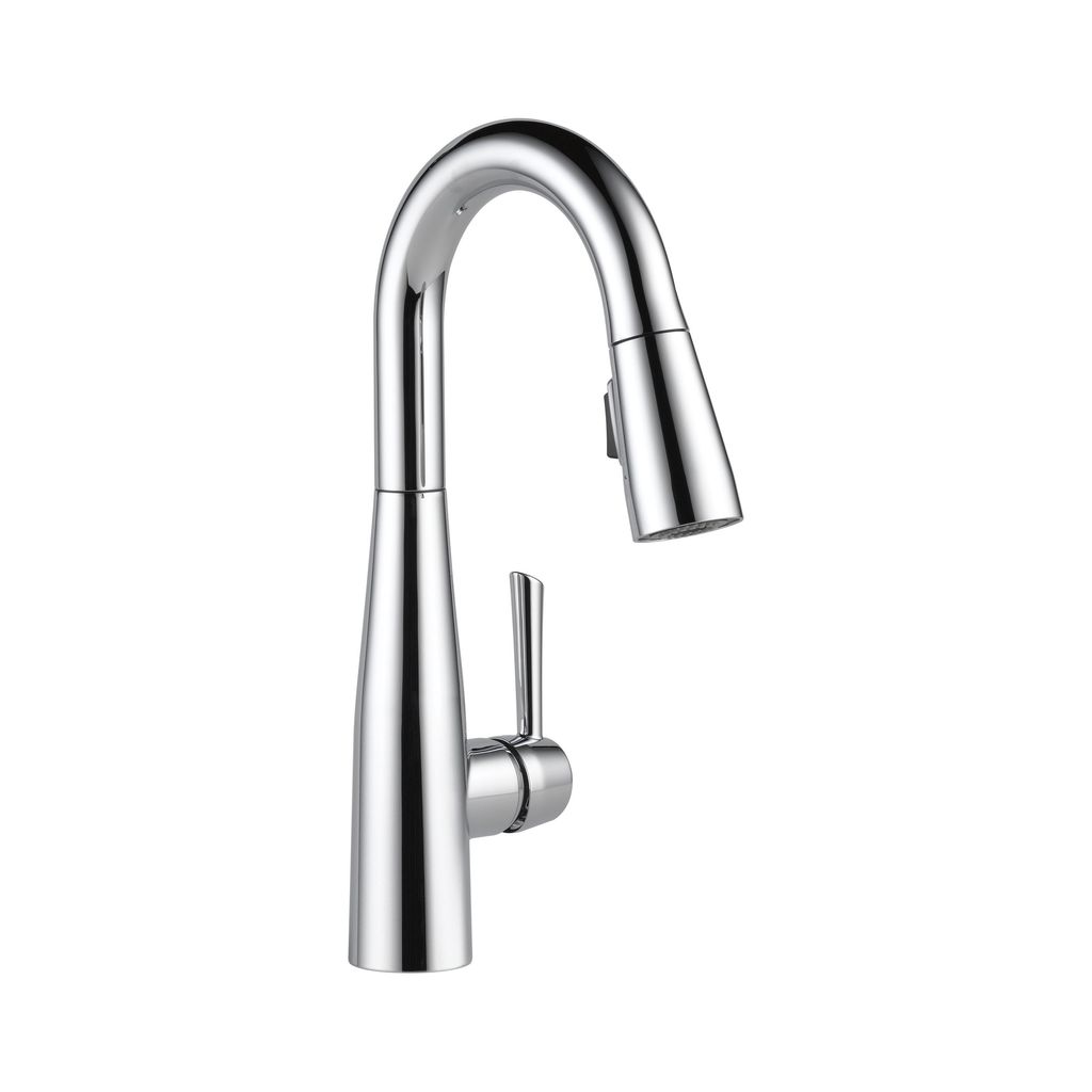 Delta 9913 Essa Single Handle Pull Down Bar Prep Faucet Chrome 1