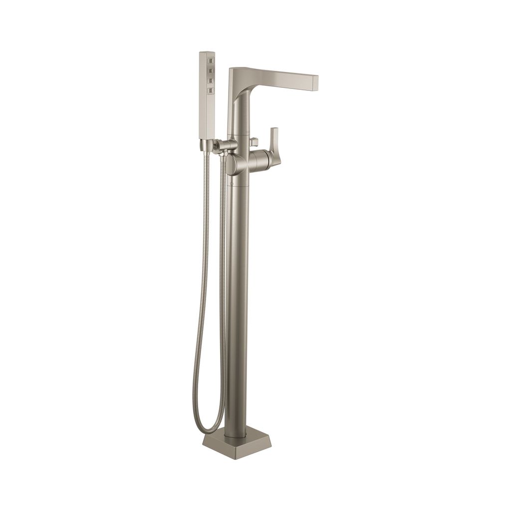 Delta T4774 Zura Floor Mount Tub Filler Trim Brilliance Stainless 1