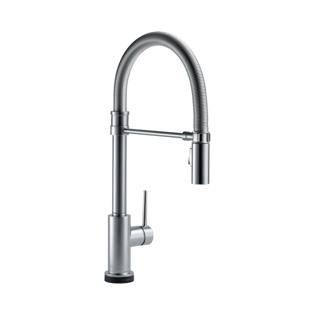 Delta 9659T Trinsic Pro Single Handle Pull Down Kitchen Faucet With Touch2O Arctic Stainless 1