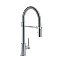 Delta 9659 Trinsic Pro Single Handle Pull Down Kitchen Faucet Spring Spout Arctic Stainless 1