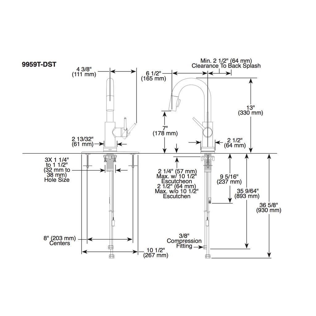 Delta 9959T Trinsic Single Handle Pull Down Bar Prep Faucet With Touch2O Champagne Bronze 2