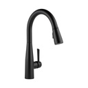 Delta 9113 Essa Single Handle Pull Down Kitchen Faucet Matte Black 1