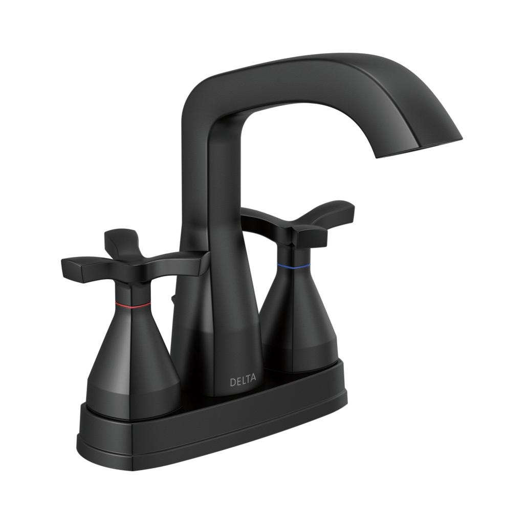 Delta 257766 Stryke Centerset Faucet Matte Black 1