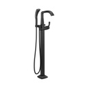 Delta T4776-FL Stryke Freestanding Tub Filler Trim Matte Black 1