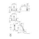 Delta T2776 Stryke Three Hole Roman Tub Trim Stainless 2