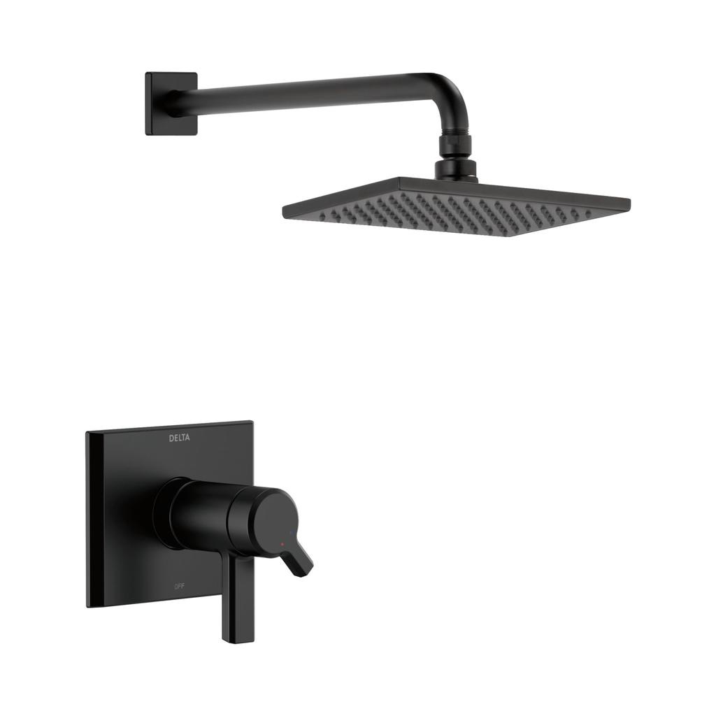 Delta T17T299 Pivotal TempAssure 17T Series H2Okinetic Shower Trim Matte Black 1