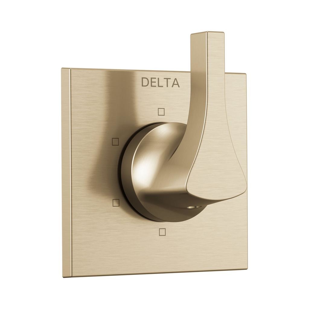 Delta T11974 Zura 6 Setting 3 Port Diverter Trim Champagne Bronze 1