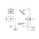 Delta T14474 Zura 14 Series Multi Choice H2Okinetic Tub Shower Trim Stainless 2