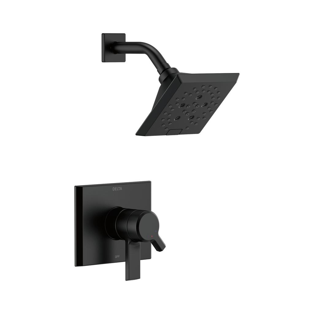 Delta T17299 Pivotal Monitor 17 Series H2Okinetic Shower Trim Matte Black 1