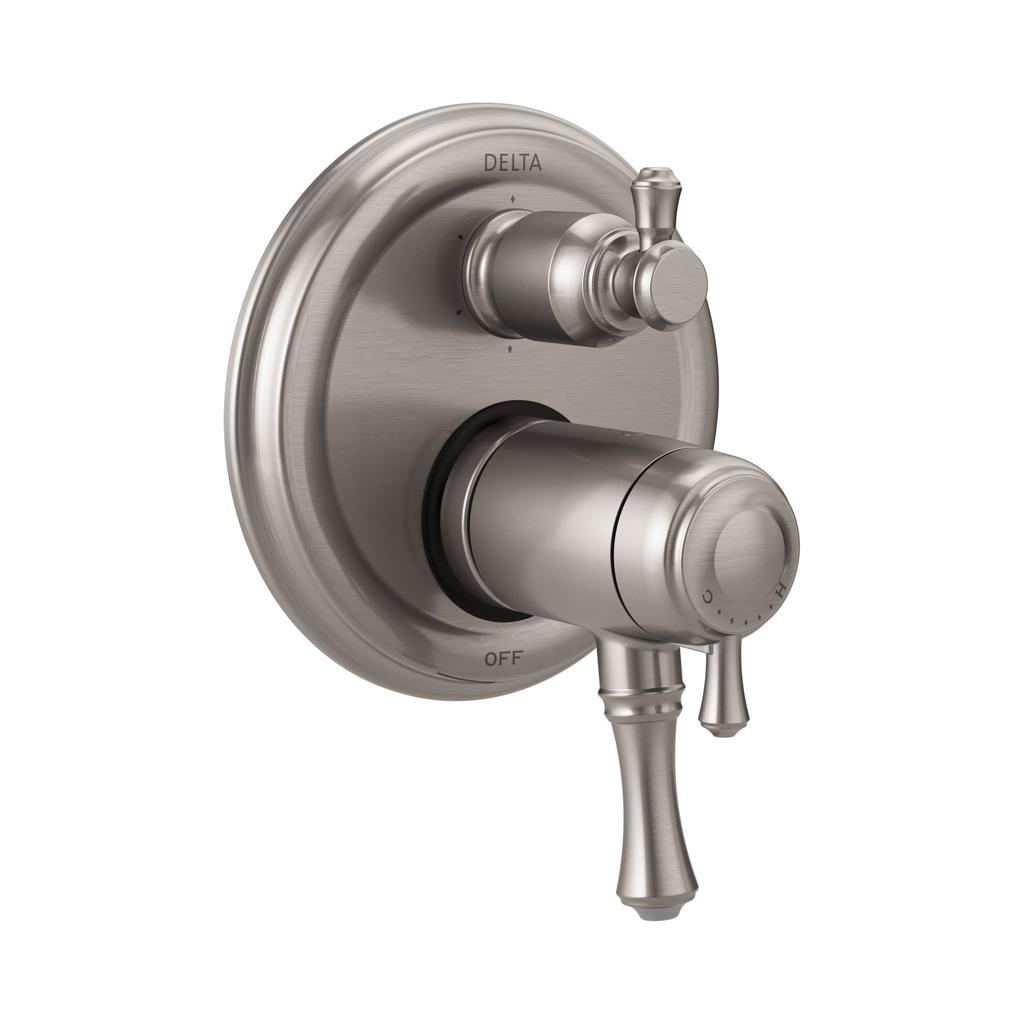 Delta T27T997 Traditional TempAssure 17T Series Valve Trim 6 Setting Diverter Stainless 1