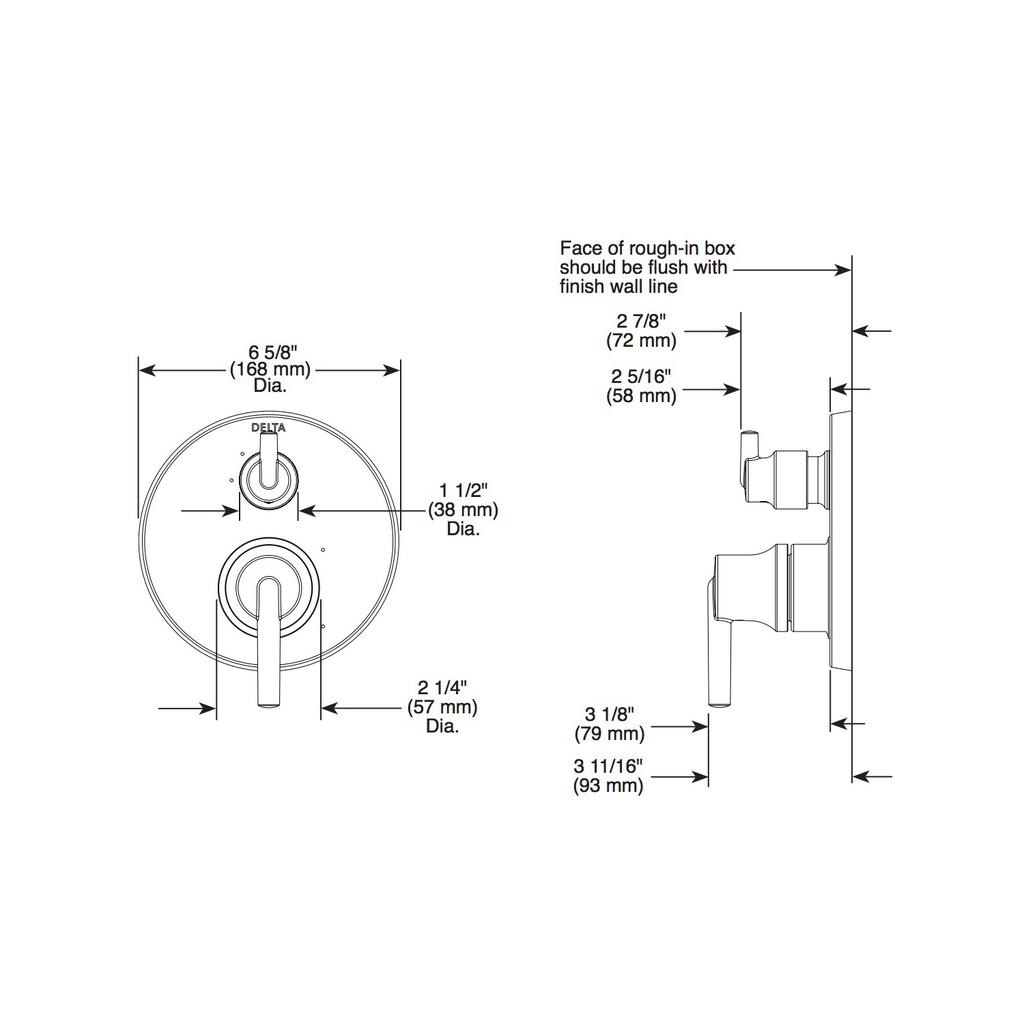 Delta T24959 MonitorR 14 Series With 6 Setting Diverter Trim Venetian Bronze 2