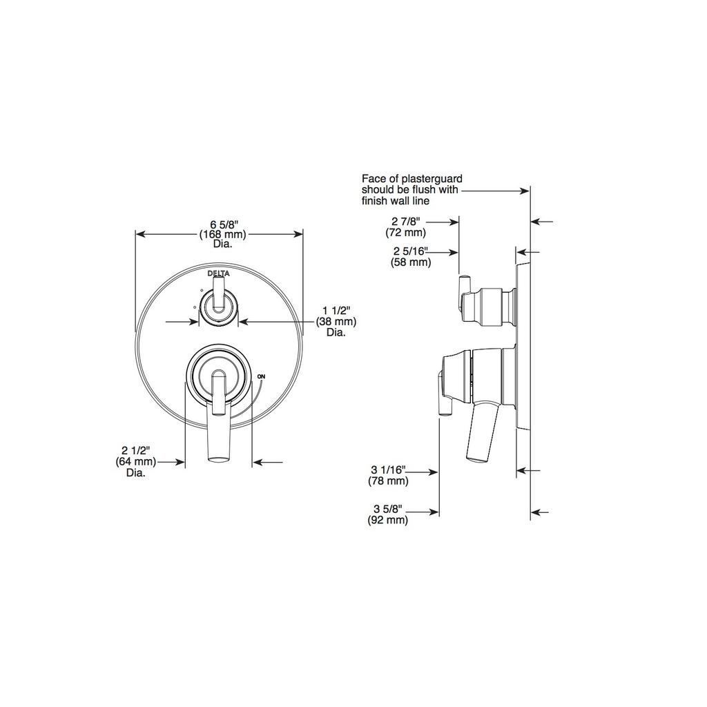 Delta T27859 MonitorR 17 Series With 3 Setting Diverter Trim Chrome 2