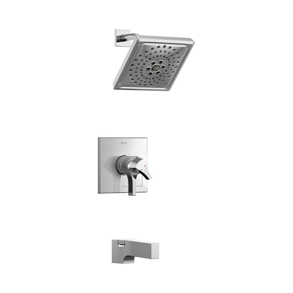 Delta T17474 Zura Monitor 17 Series H2Okinetic Tub &amp; Shower Trim Chrome 1