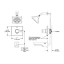 Delta T14299 Pivotal Monitor 14 Series Shower Trim Less Head Chrome 2