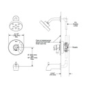 Delta T17459 Trinsic Monitor 17 Series H2Okinetic Tub And Shower Trim Stainless 2