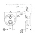 Delta T27897 Traditional 2 Handle Monitor 17 Series Valve Trim Stainless 2