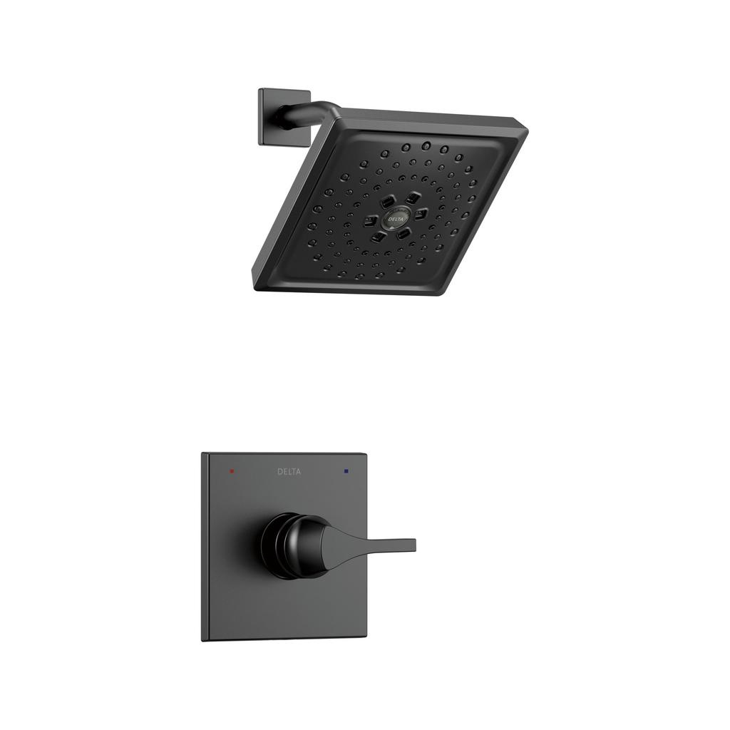 Delta T14274 Zura Monitor 14 Series H2Okinetic Shower Trim Matte Black 1