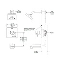 Delta T17267 Ara Monitor 17 Series H2Okinetic Shower Trim Chrome 2