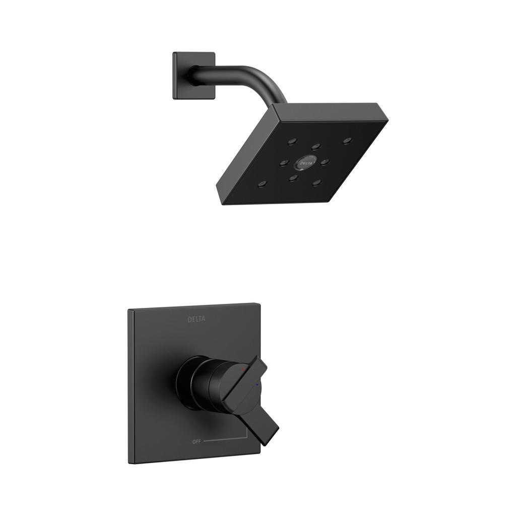 Delta T17267 Ara Monitor 17 Series H2Okinetic Shower Trim Matte Black 1