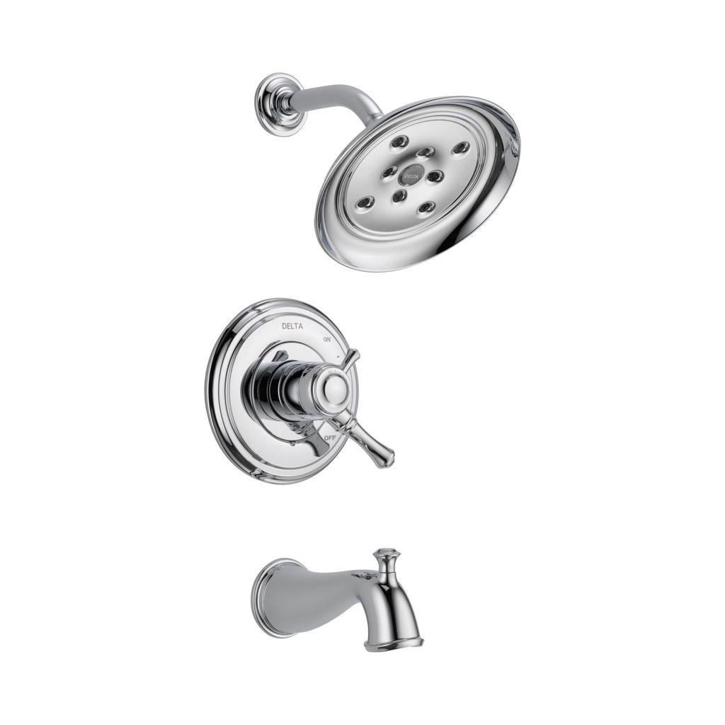 Delta T17497 Cassidy Monitor 17 Series H2Okinetic Tub And Shower Trim Chrome 1