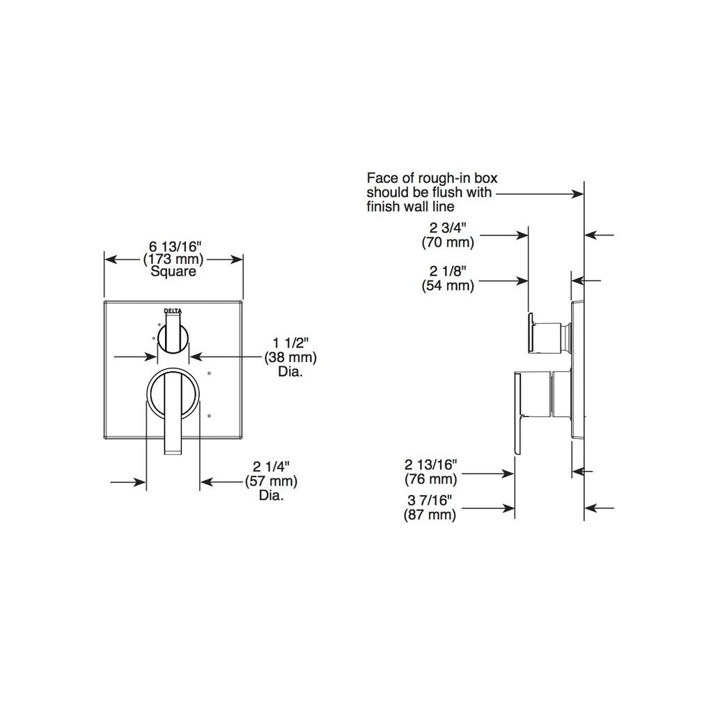 Delta T24867 MonitorR 14 Series With 3 Setting Diverter Trim Stainless 2