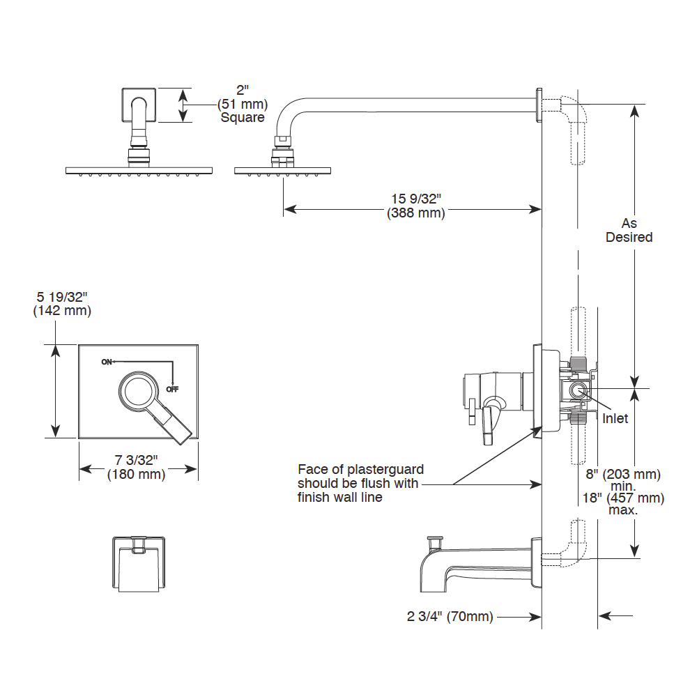 Delta T17T253 Vero 17T Series Multi Choice Shower Trim Chrome 4