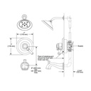 Delta T17097 Cassidy Monitor 17 Series Valve Only Trim Polished Nickel 2