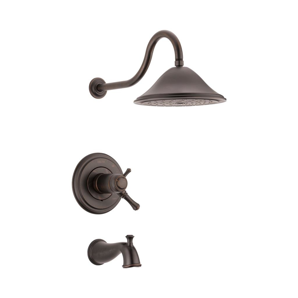 Delta T17T497 Cassidy TempAssure 17T Series Tub &amp; Shower Trim Venetian Bronze 1