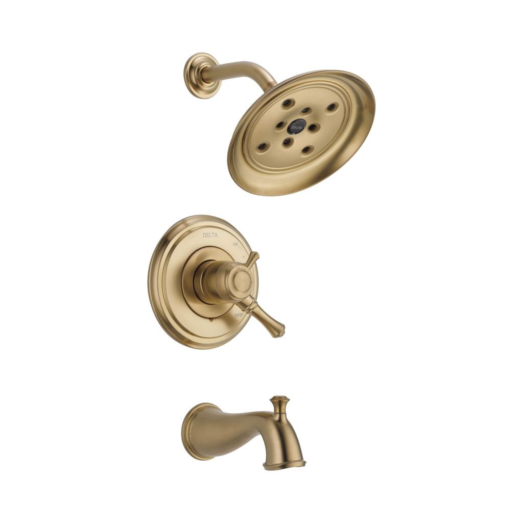 Delta T17497 Cassidy Monitor 17 Series H2Okinetic Tub And Shower Trim Champagne Bronze 1