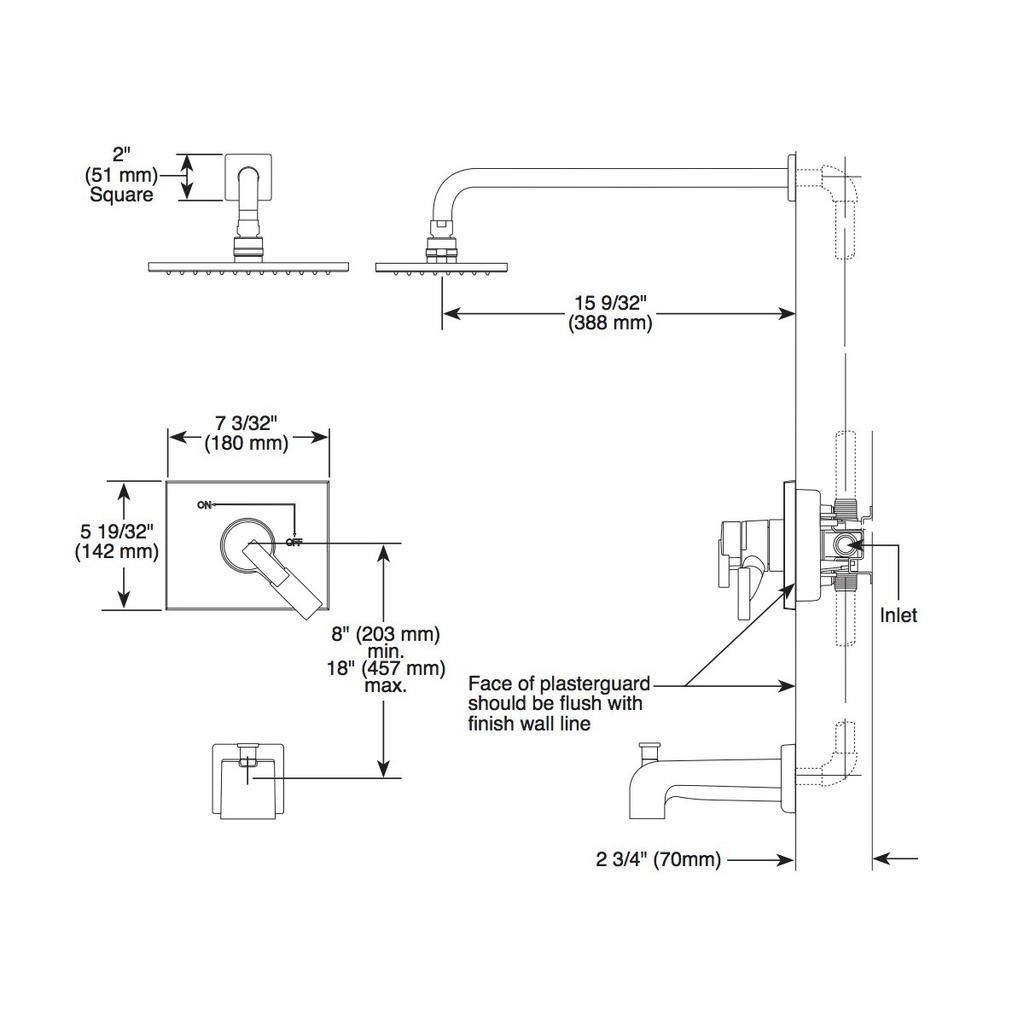 Delta T17453 Vero Monitor 17 Series H2Okinetic Tub And Shower Trim Venetian Bronze 2