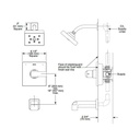 Delta T14267 Ara Monitor 14 Series H2Okinetic Shower Trim Chrome 2