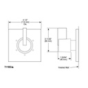 Delta T11953 Vero 6 Setting 3 Port Diverter Trim Stainless 2