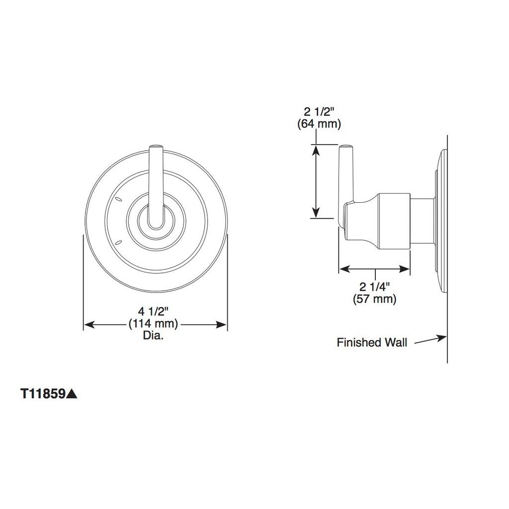 Delta T11859 Trinsic 3 Setting 2 Port Diverter Trim Chrome 2