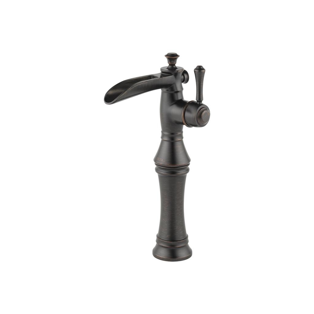 Delta 798LF Cassidy Single Handle Channel Vessel Bathroom Faucet Venetian Bronze 1