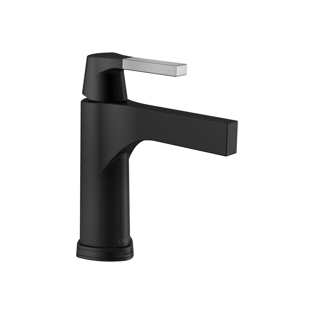 Delta 574T Zura Single Handle Bathroom Faucet Touch2O Technology Matte Black 1