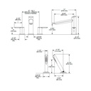 Delta T2761 Compel 3 Hole Roman Tub Trim Chrome 2