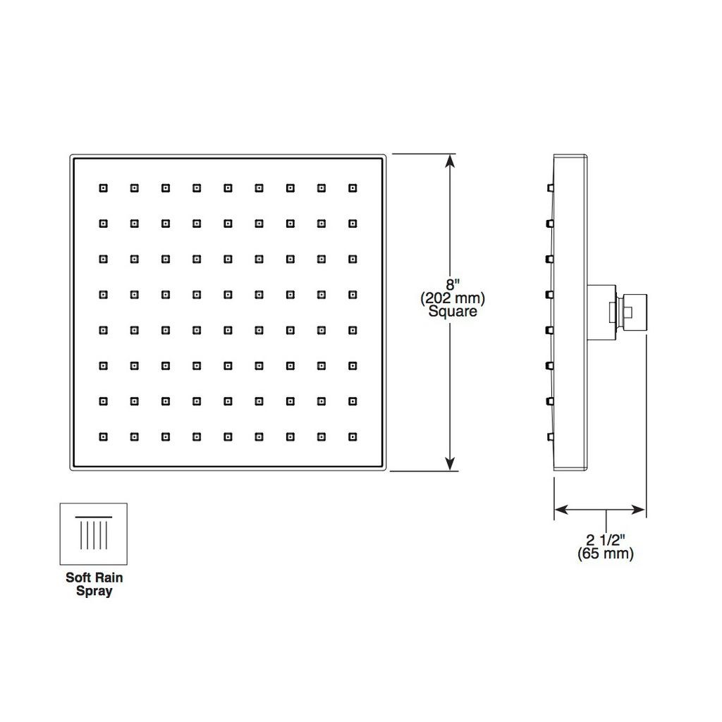 Delta 52841 Raincan Single Setting Shower Head Chrome 2