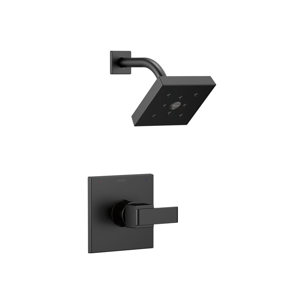 Delta T14267 Ara Monitor 14 Series H2Okinetic Shower Trim Matte Black 1