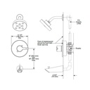 Delta T14261 Compel Monitor 14 Series H2Okinetic Shower Trim Chrome 2