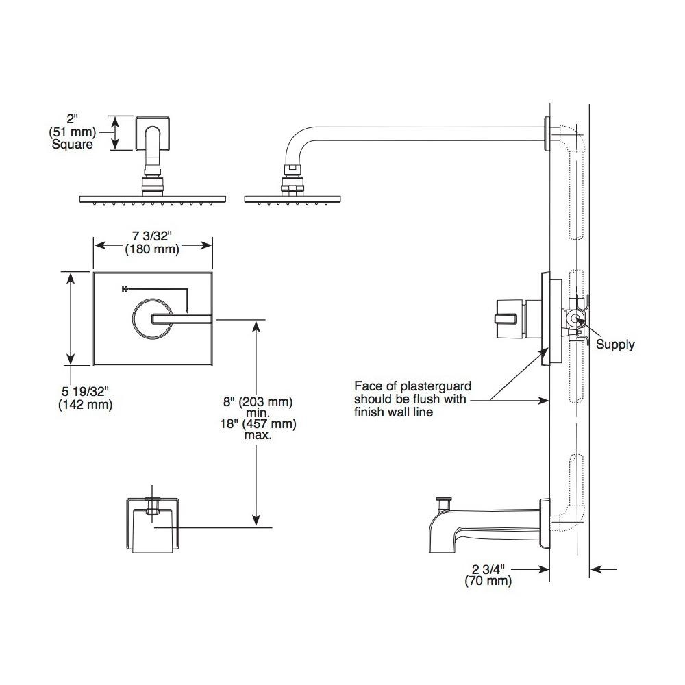 Delta T14253 H2O Vero Monitor 14 Series Shower Trim Stainless 2