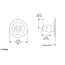 Delta T11959 Trinsic 6 Setting 3 Port Diverter Trim Matte Black 2